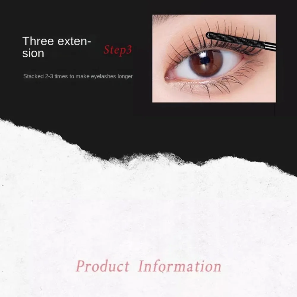 ماسكارا رموش حديدية معدنية ملونة أنبوب فضي صغير تأثير ممتد ماسكارا ملونة طويلة مجعدة مقاومة للماء #1