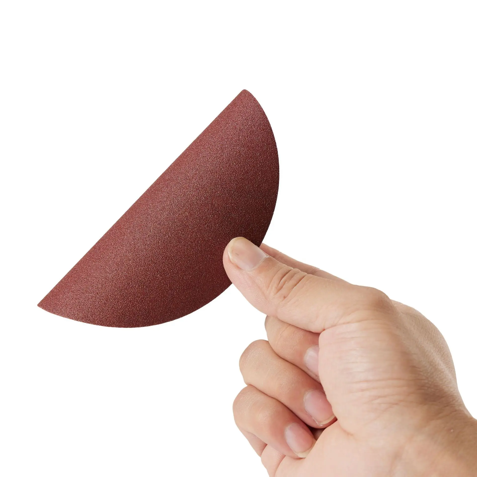 

5inch Red Sandpaper Self-adhesive Flocked Sanding Disc for Polishing Metal, Rust Removal, Aluminum Oxide Flocked Sandpaper