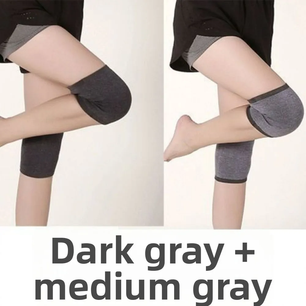 Warm Cotton Sports Knee Pads Stripe Black Grey Elastic Support Pads Elastic Compression Knee Pads Men Women