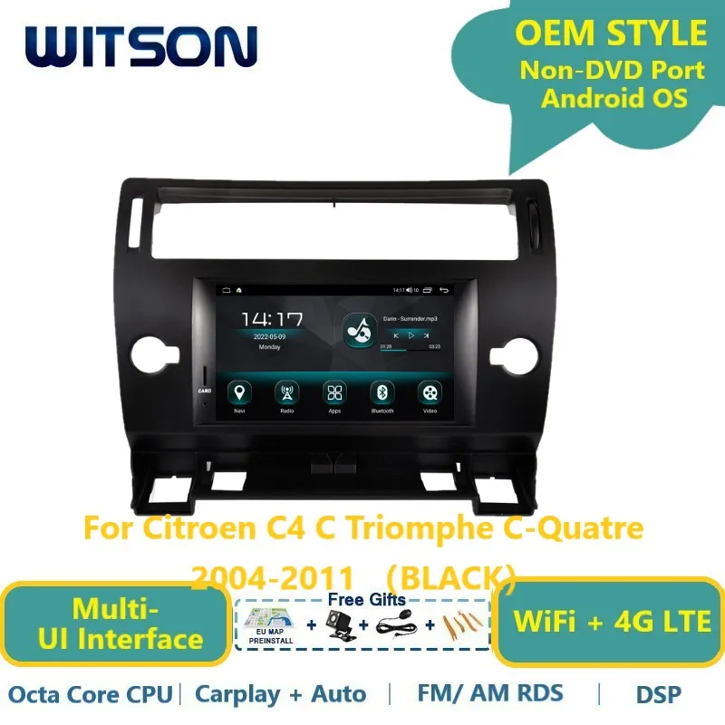 

WITSON Android 13 Auto Stereo For Citroen C4 C Triomphe C-Quatre 2004-2011 Car Multimedia GPS Navi Carplay Vehicle Radio System