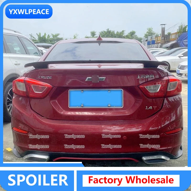 

For Chevrolet Cruze Spoiler 2017 2018 High Quality ABS Material Primer Color Rear Trunk Wing Spoiler Car Body Kit Accessories