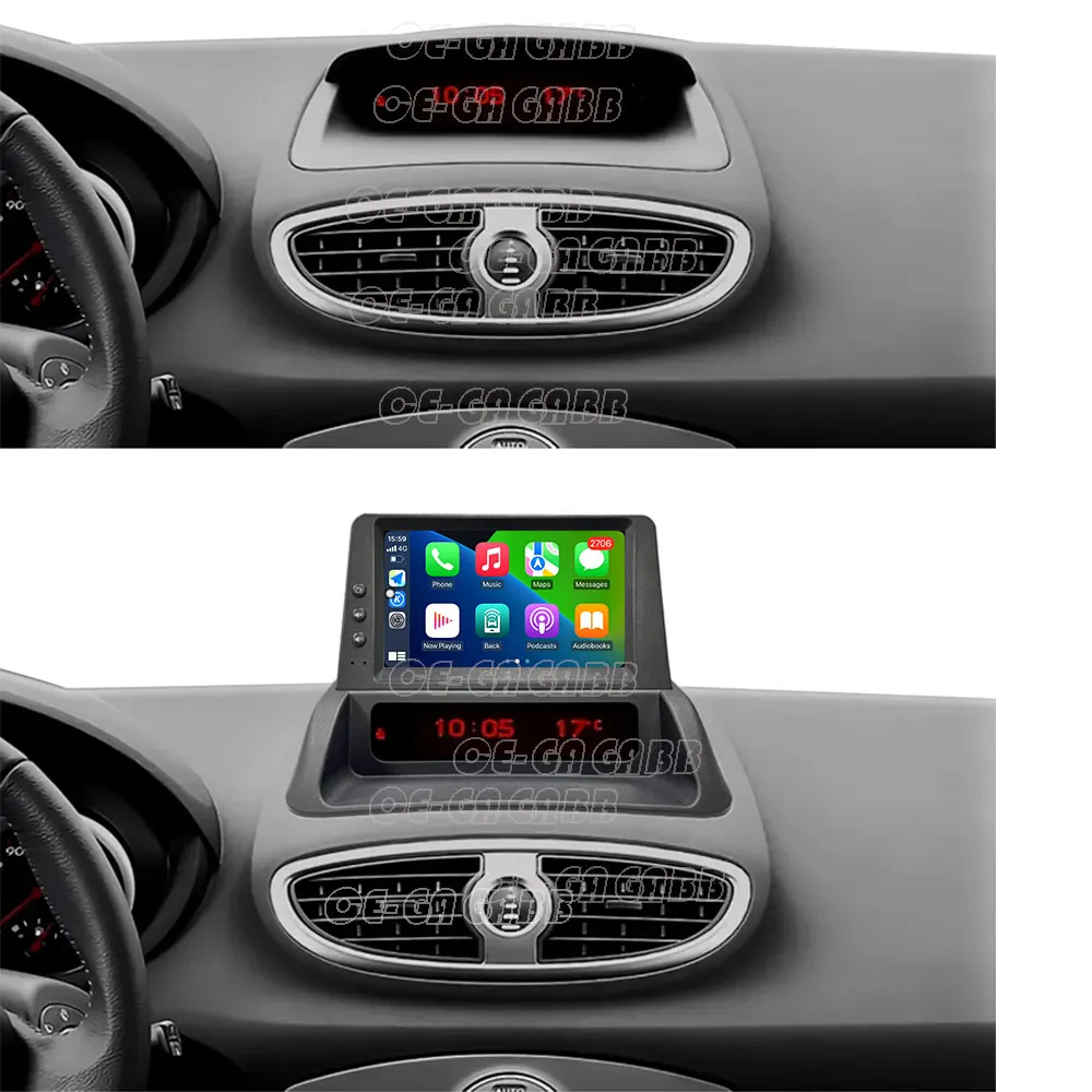 4G Autoradio Multimedia Player CarplayAndroid Auto GPs Bluetooth WiFi DSp Stereo Android 16 Radio For Renault Clio 3 2005 -2014