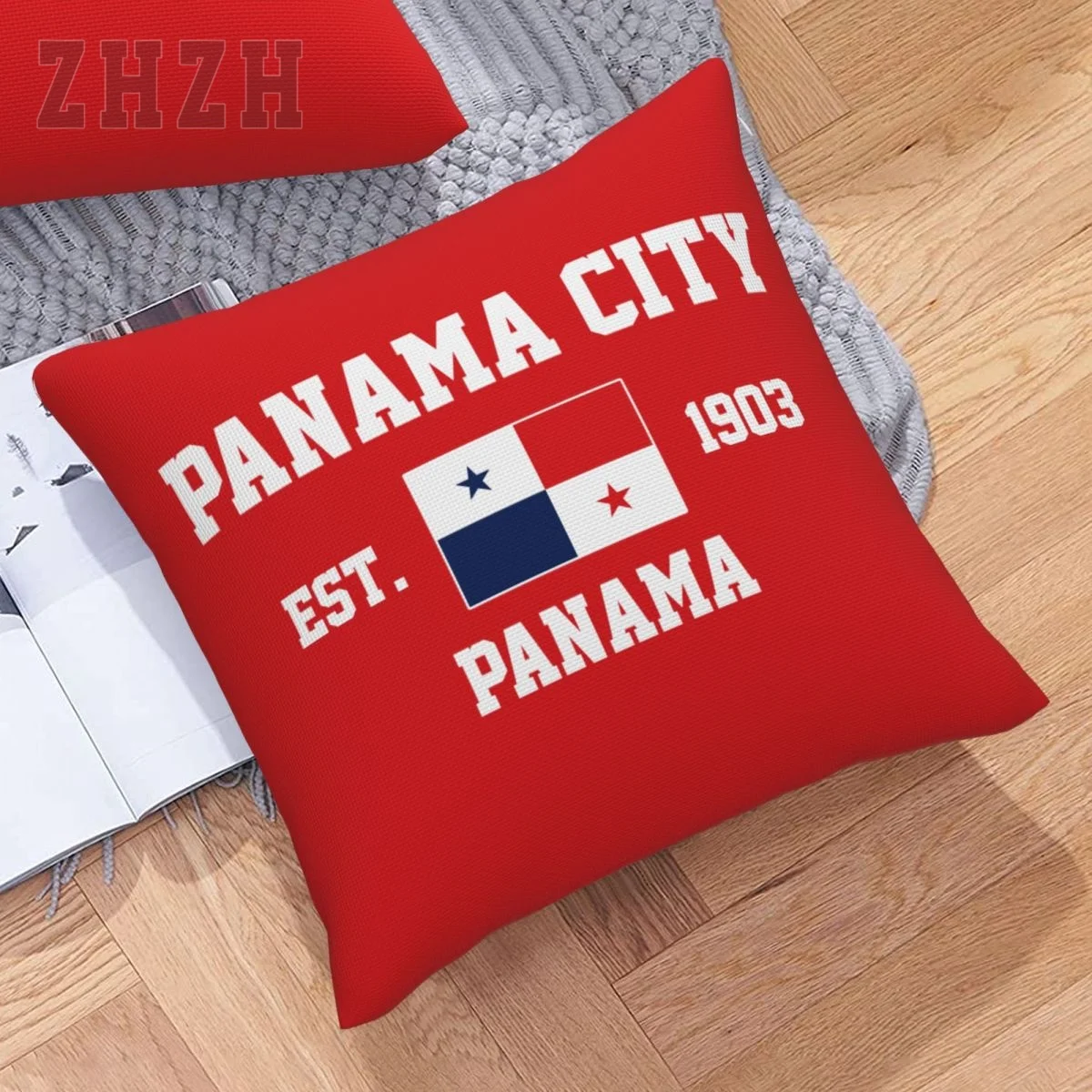 More Styles Linen Pillowcases Panama EST.1903 Panama City Capital Throw Pillow Cover Family Home Decor Sofa Car Waist Cushion