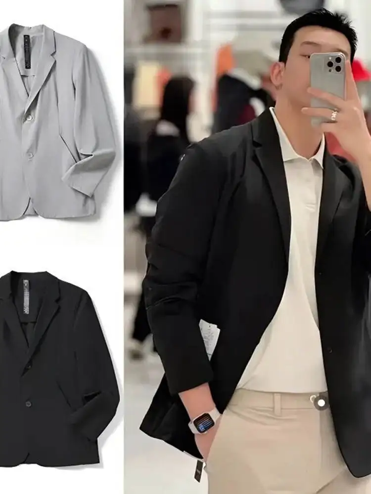 

Leavo Johnson High-End Men's Lightweight 3D Tailored Padded Elastic Spring Summer Suiting Outerwear Faionable Urban Casual ...