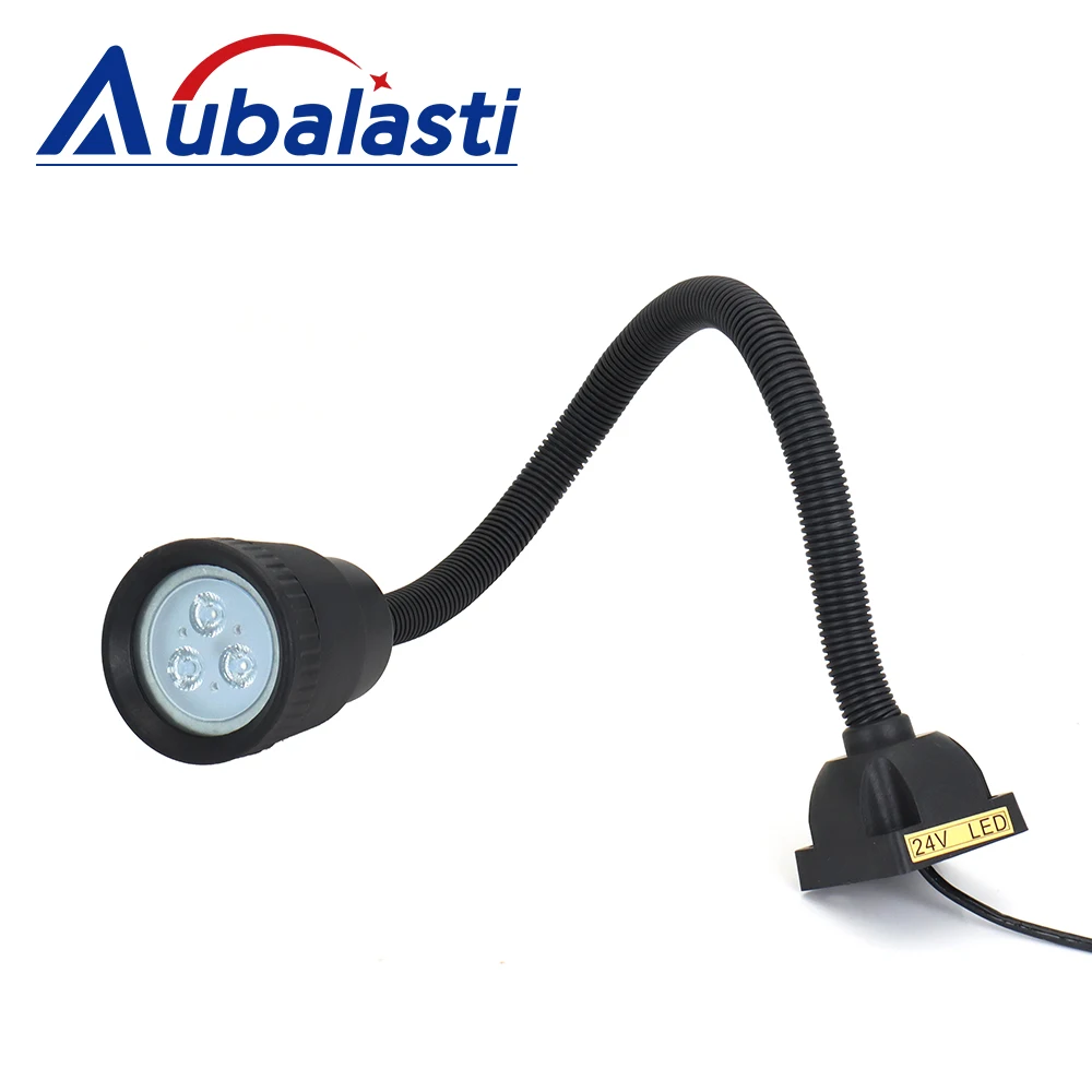 Aubalasti 220V 24V LED macchina utensile lavoro luce collo d'oca industriale CNC macchina utensile fresatrice lampada di illuminazione