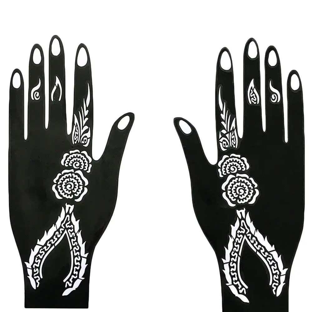 

Creative Wedding Tool Temporary Tattoo India Flower Henna Stencil Template Tattoo Stencil Body Art Sticker