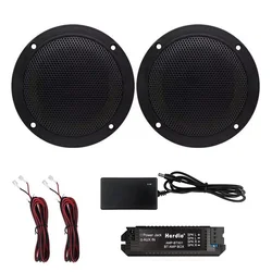 Herdio 4'' 160W Waterproof Marine Bluetooth Ceiling Speaker Background Music System In-Ceiling Speaker For Boat Bathroom Home