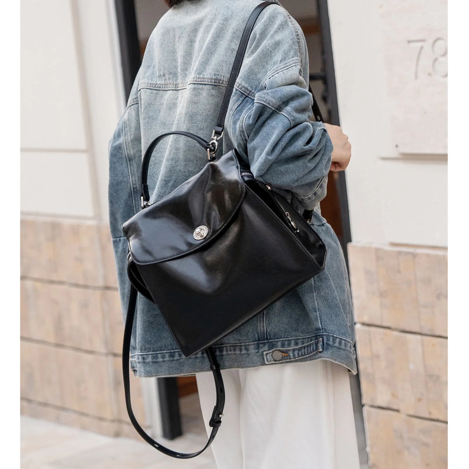 Стильный женский рюкзак, большая вместительная сумка-тоут, минималистичный пригородный рюкзак, модная повседневная сумка на плечо для работы, путешествий