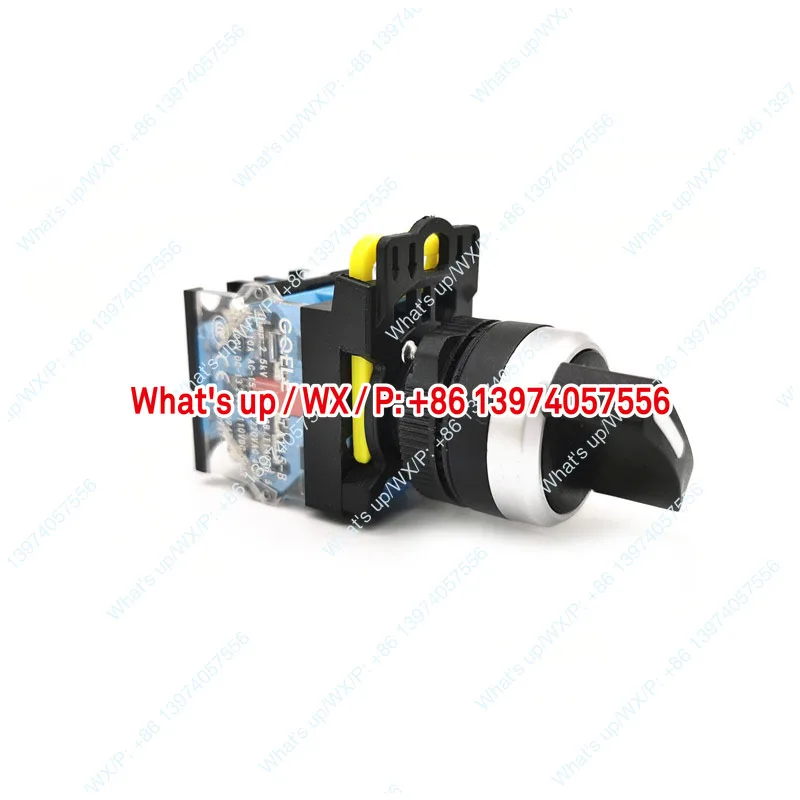 10pcs LA115-B Takahashi knob switch high quality silver touchpoint 2 position 3 position transfer switch 22mm opening 10A