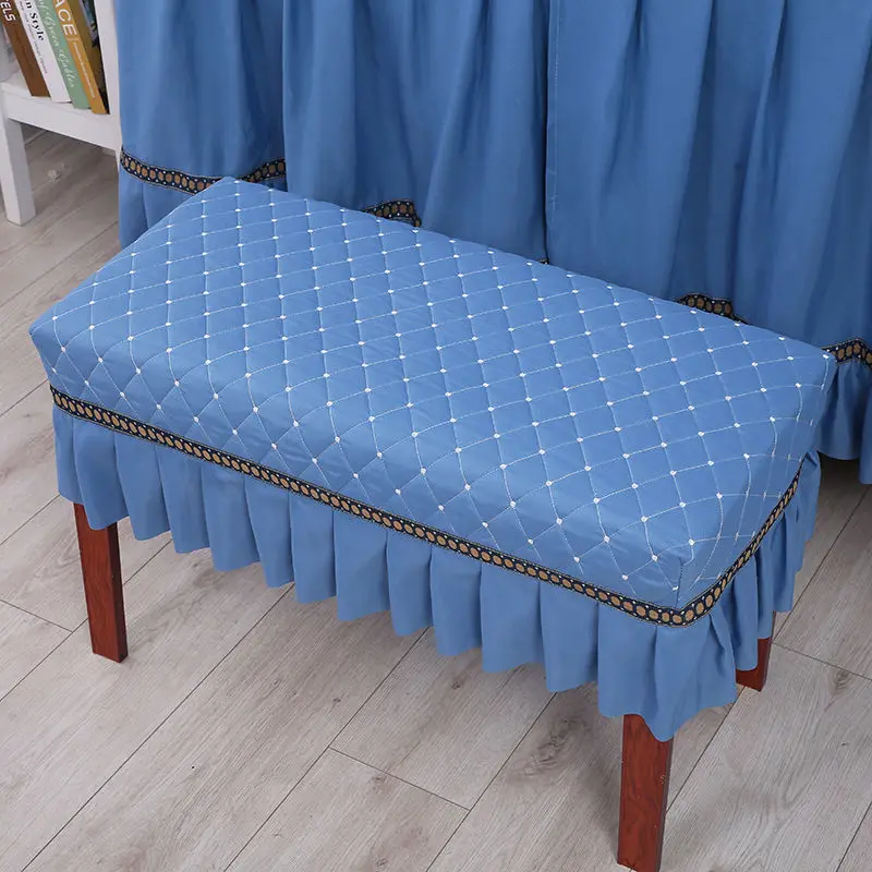 Piano bench cover Shoe clip cotton makeup bench cover cushion chair cover