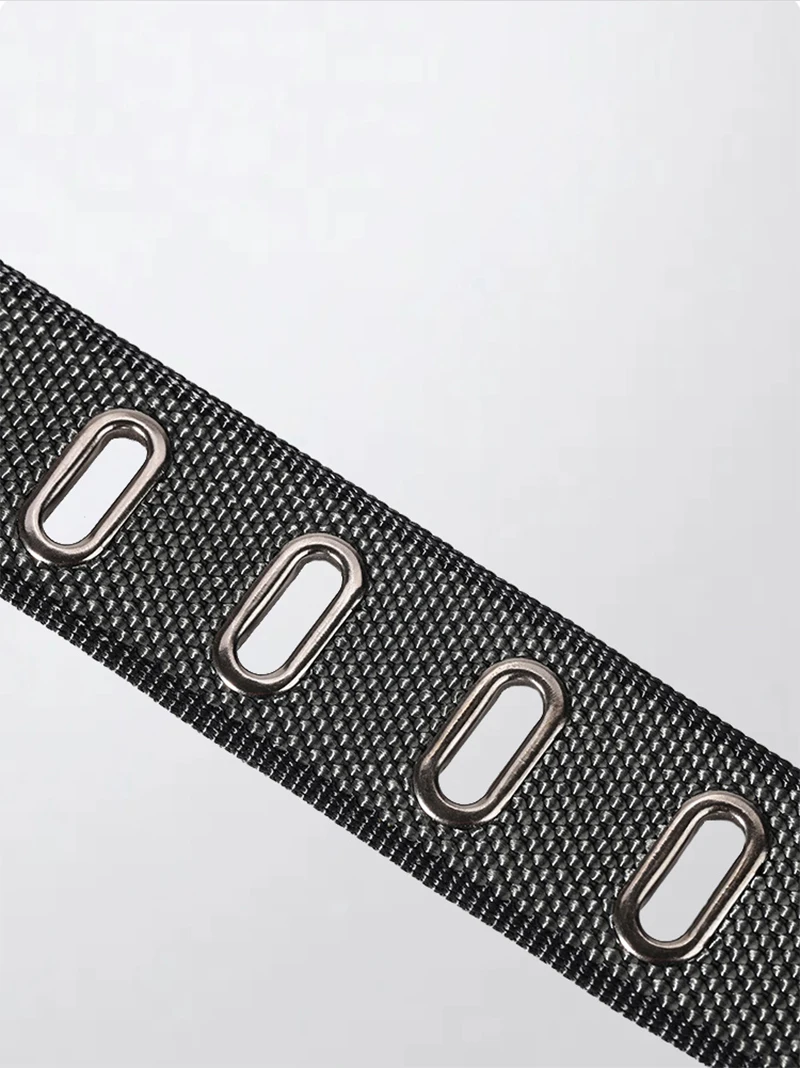 Herren-Canvas-Gürtel mit Dornschließe für Teenager – lässig, Retro, stilvoll, hochwertig – Detail 3