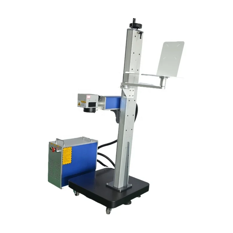 Split Fiber Laser Marking Machine 20W 30W 50W for Large Size Material
