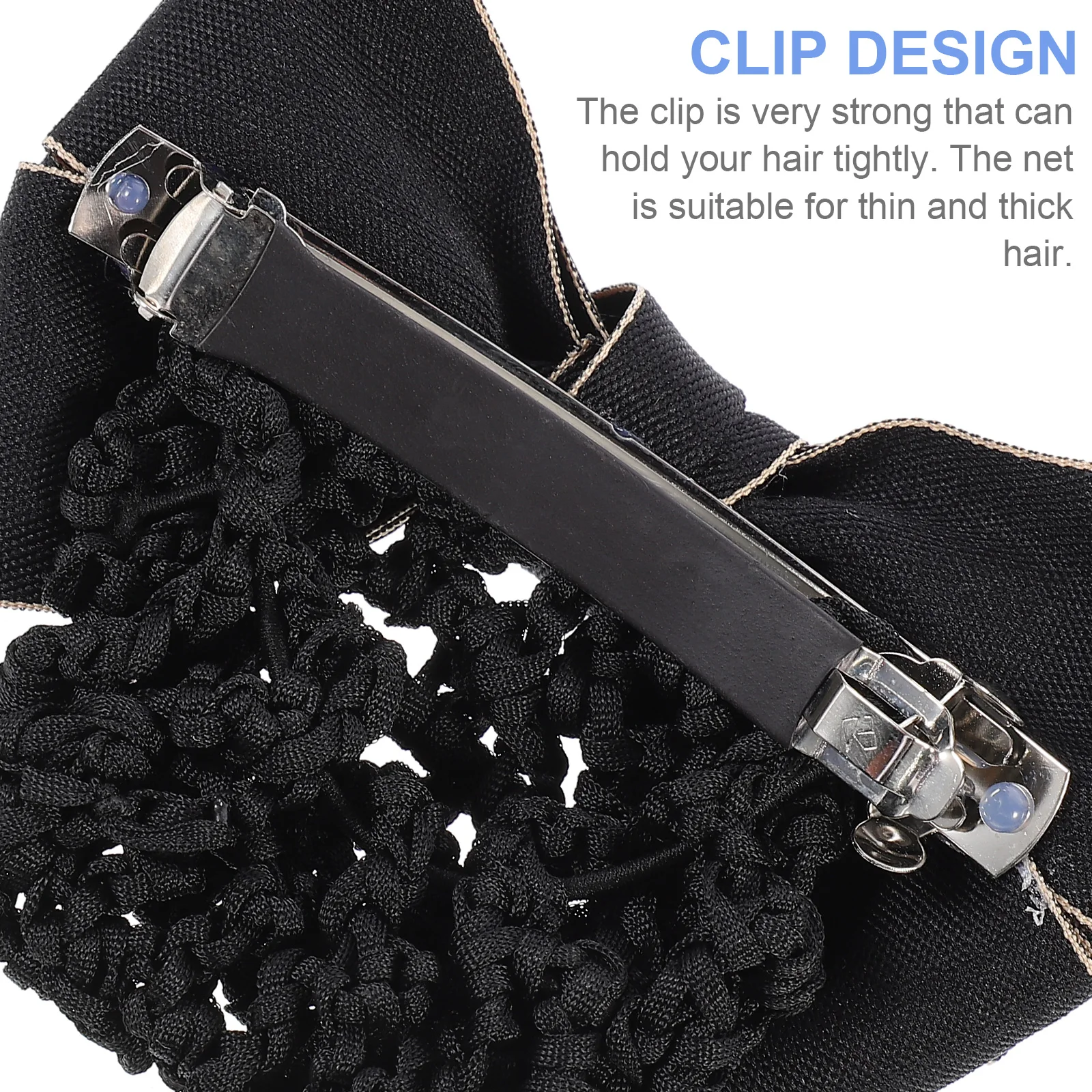 

Women Accessories Durable Ribbon Alloy Barrettes Hair Clip Net Thin Thick Hair Formal Casual Airline Stewardess Nurse