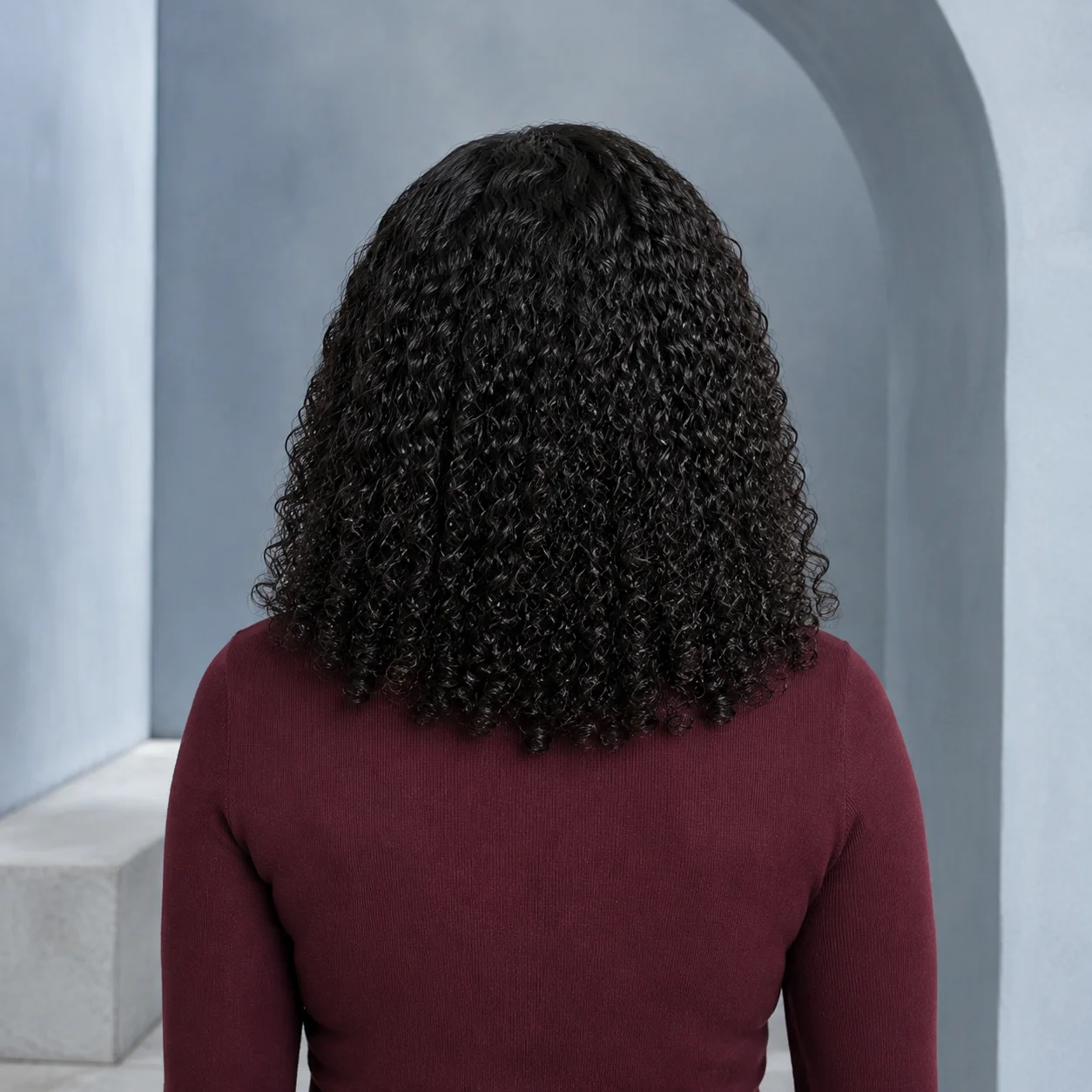 TIMOPOL 13x4 HD Lace Front Jerry Curl 100% Human Hair Wig,Natural Black Pre-Plucked Curly Wig with Baby Hair for  Women, Soft Natural Looking Wear and Go Wig