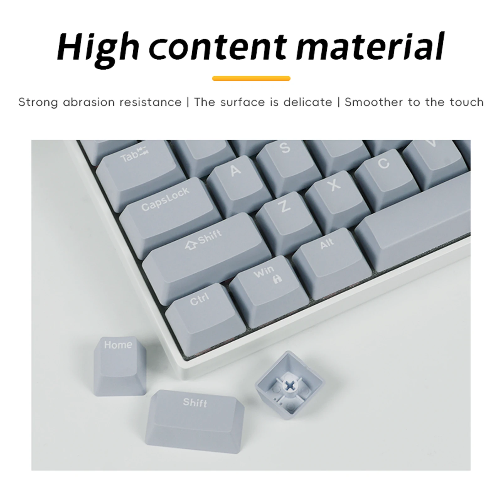 Latenpow Five-color Keycaps Keyboard Pbt Keycap Set 95/105 Keys for DIY Mechanical