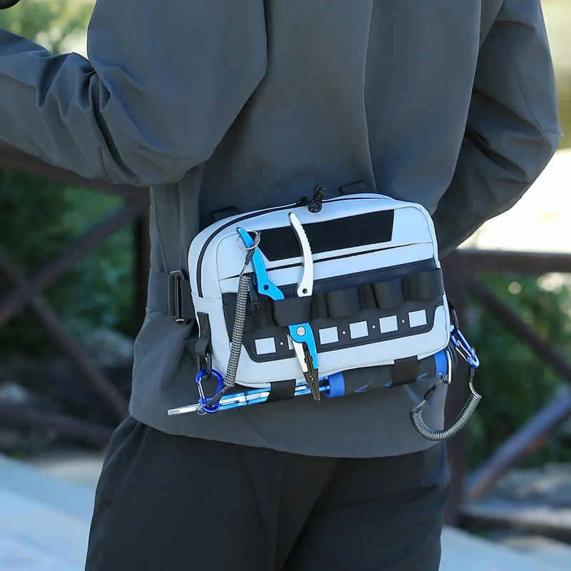 Multi Functional Layered Chest Bags for Outdoor Fishing, Large Capacity, Wear-resistant and Water-resistant Backpack Storage Bag