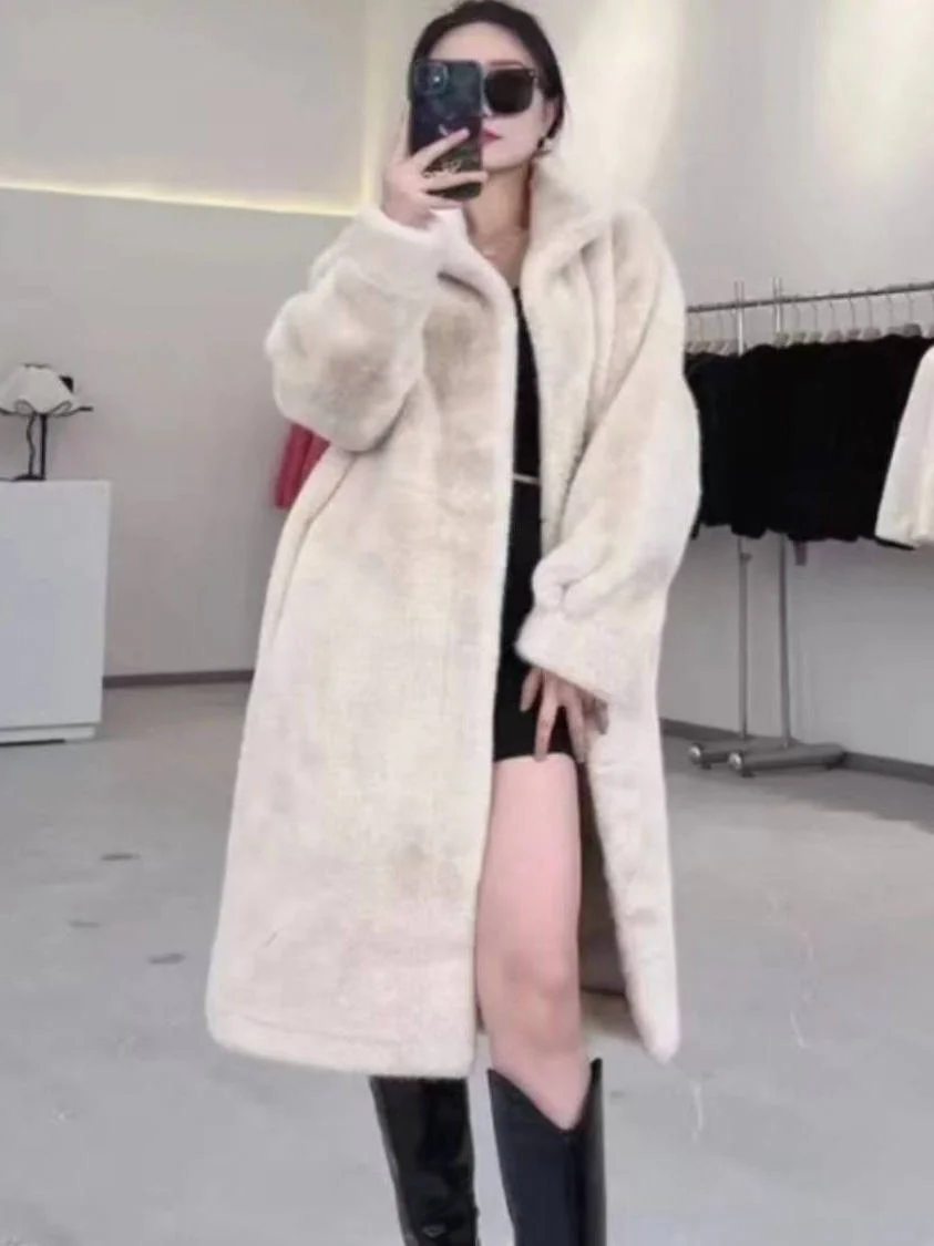 

Sle Thiened шуба из интегрированной кожи и меха, верхняя одежда, теплая ветровка для молодых женщин, подставка в китайском стиле