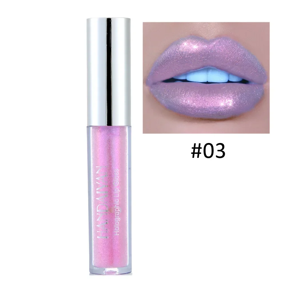 HANDAIYAN 7-kolorowy błyszczyk do ust Shimmer Glitter Lip Glaze błyszczyk do ust w tubce wodoodporna trwała nawilżająca szminka kosmetyki imprezowe