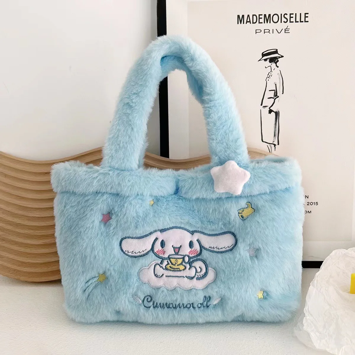 Аниме мультфильм Sanrio сумка для обеда KAWAII Melody Pochacco Cinnamoroll кукла плюшевая сумка для девочек сумка для хранения подарок периферийные устройства