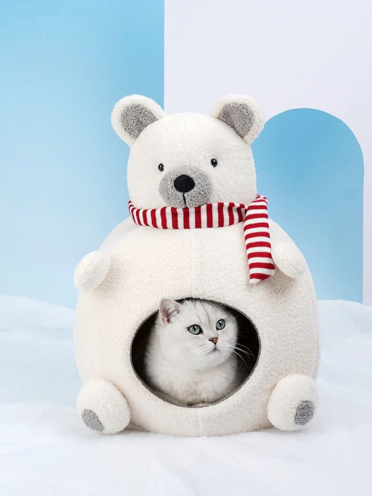 Winter Warm Three-dimensional Cat Nest Four Seasons Universal Warm Pet Supplies Including Cushion