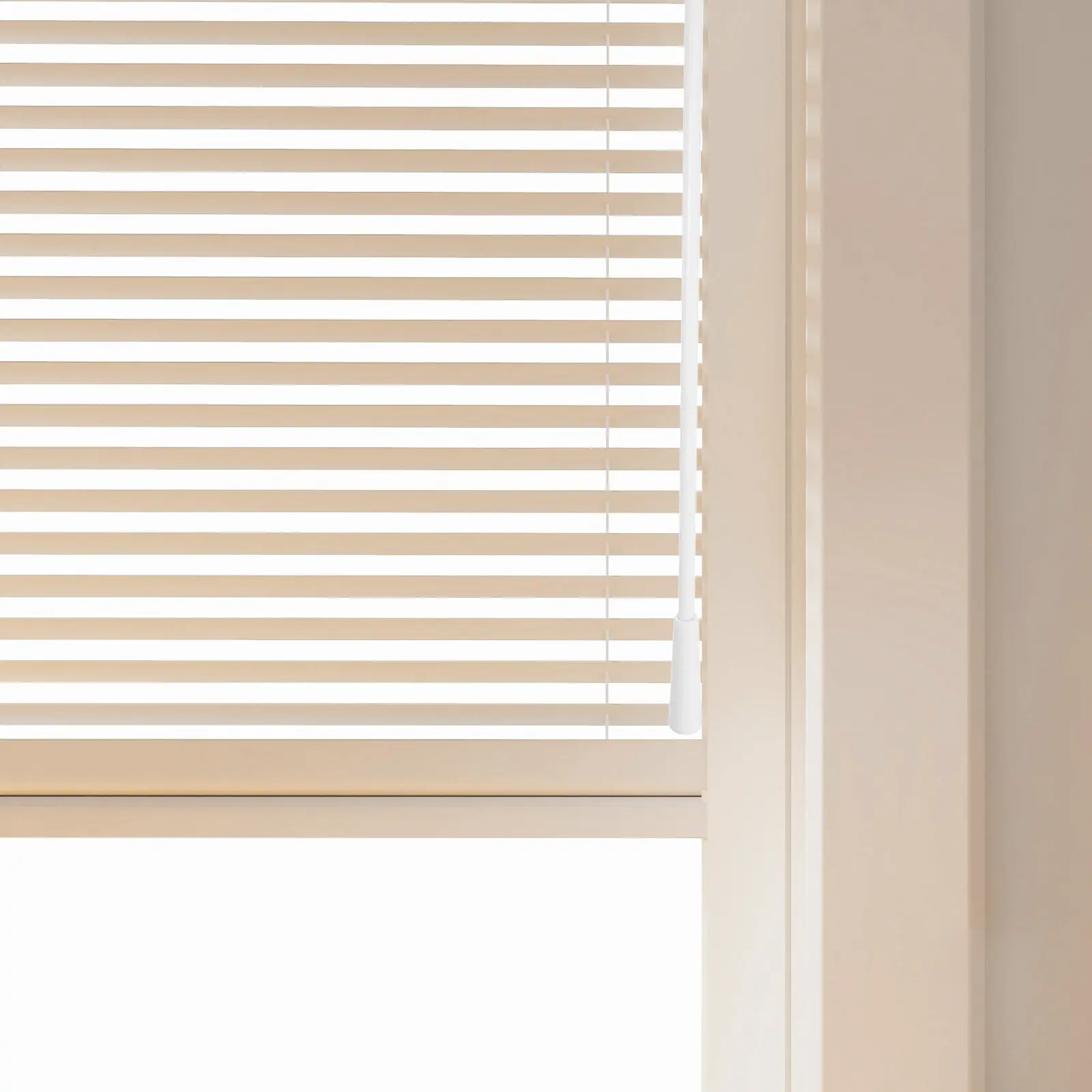 2Pcs 16.97 Inch White Fiberglass Curtain Pull Rod for Bedrooms Living Rooms Pleated Curtains Blinds Universal Drapery Rod Blind