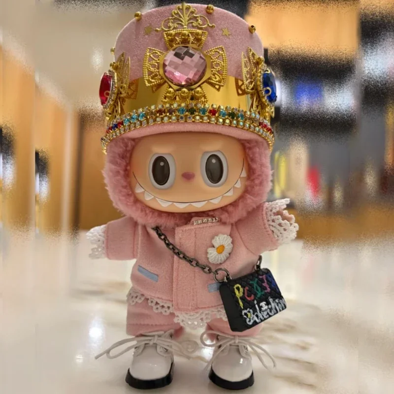 

Одежда G-Dragon для labubu GD, одежда с подсолнухом, 17 см, 15 см, куклы, шляпы для тяжелой промышленности, милая одежда для подруг, качественная ткань