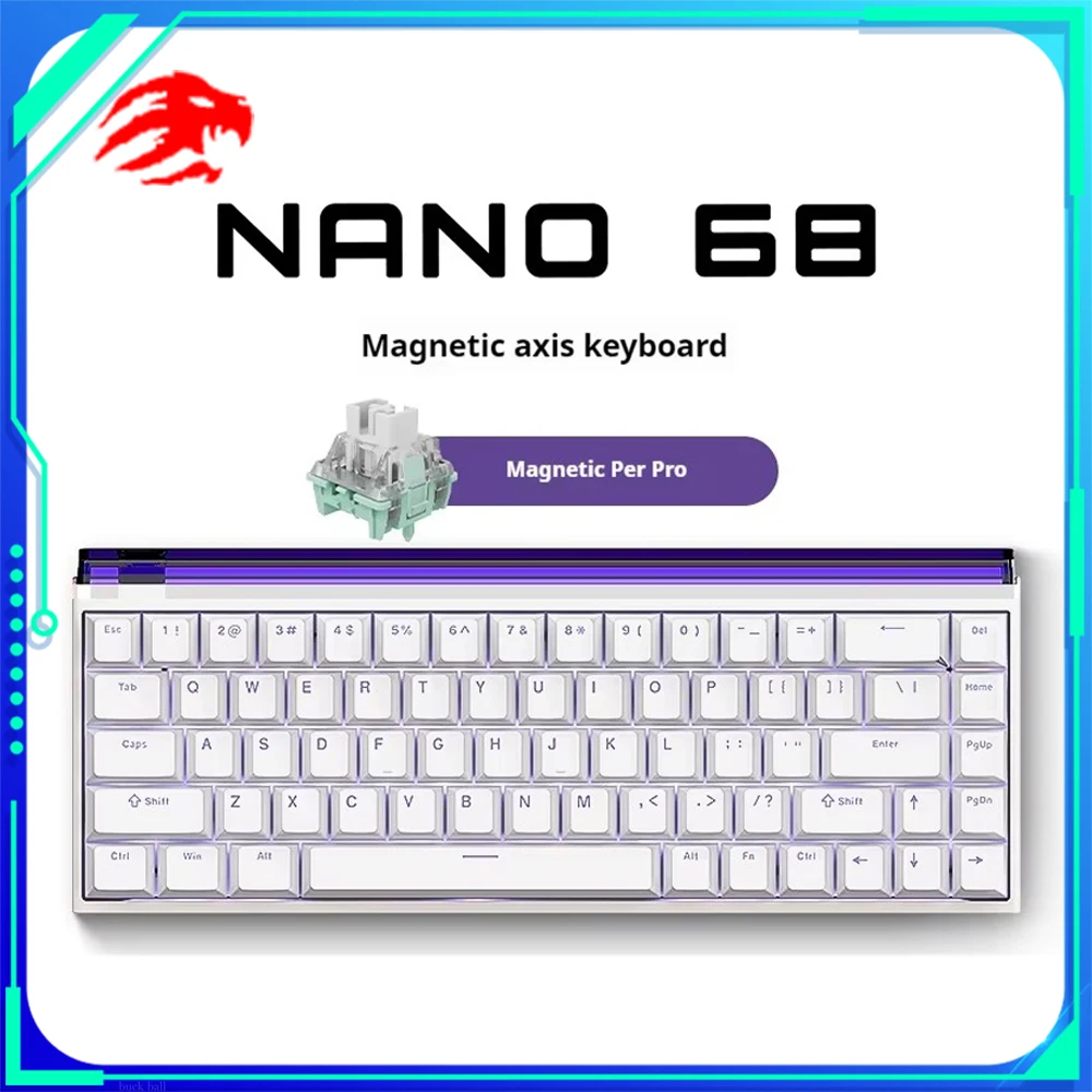 Madlions NANO68 Magnetic Switch Mechanical Keyboard RGB TTC Wired Keyboard Esports Gaming Madcatz NANO68 Pro Keyboard Custom