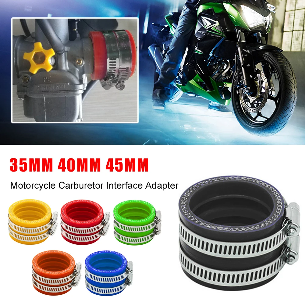35mm 40 Mm 45mm High Pressure Silicone Motorcycle Carburetor Intake Air Filter Interface Adapter for PE PWK PWM FCR Carburetor