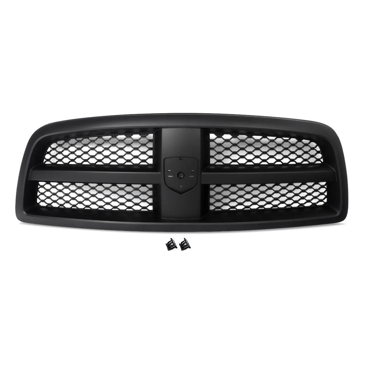 for Dodge RAM 1500 2009-2012 Matte Black Honeycomb Mesh Grid Grille Front Bumper Grills Racing Grills Front Grille Upper Grills