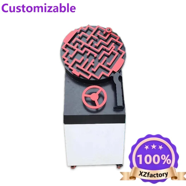 Factory Direct 2026 Mini Gravity 3D Puzzle Fun Bead Maze Toy Amusement Park Kids Reaction Ball Track Metal Manufacturing