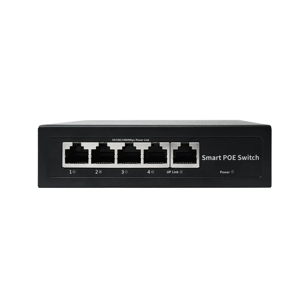 RP-1208 4 Port Gigabit Ethernet Switch PoE Network Switch 48V 1000Mbps For Video Conference Camera/IP Camera/CCTV Security