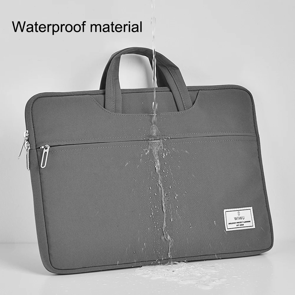 WiWU New Laptop Bag for MacBook Air 15.3 2023 Waterproof Notebook Bag 15.6 inch for Xiaomi Lenovo Huawei HP Dell 14 Inch