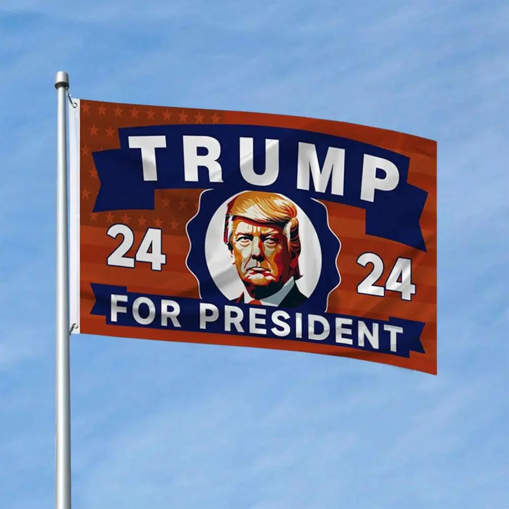 Usa Election Banner Us Election-themed Flag Trump 2024 Double Outdoor Flags Fade-resistant Yard Banners for America for Home