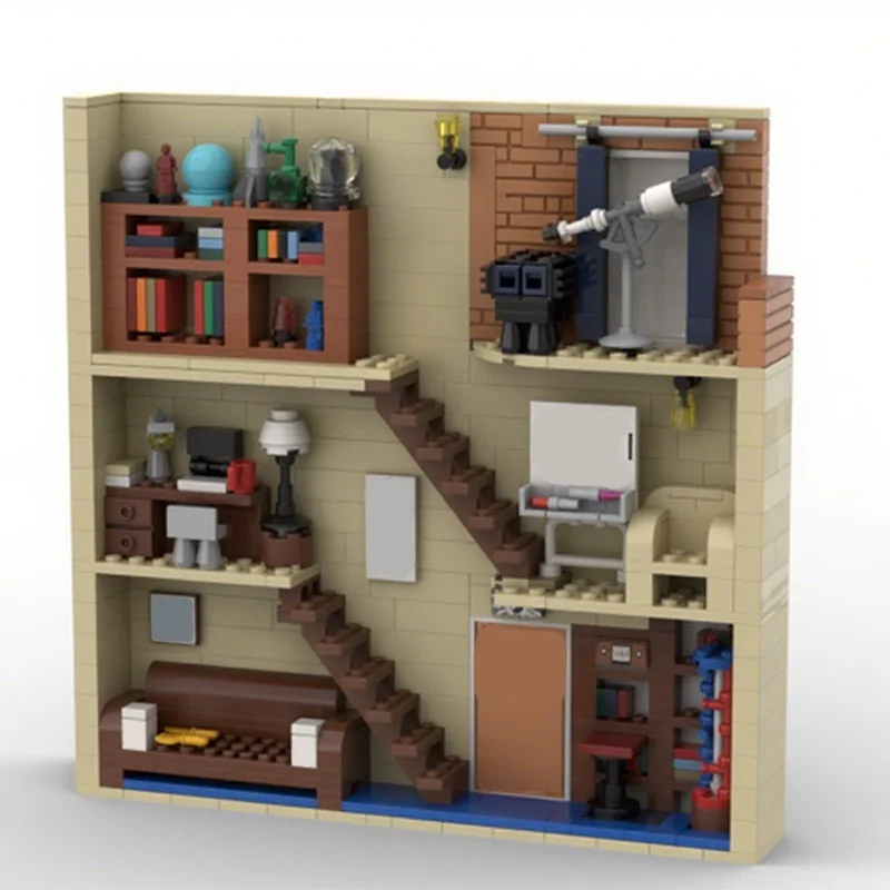 ตัวต่อ MOC 505 ชิ้น ชุดกรอบรูปทฤษฎีการระเบิดใหญ่ ของเล่นตัวต่อสถาปัตยกรรม DIY ไอเดียสร้างสรรค์ ของขวัญคริสต์มาสสำหรับเด็ก