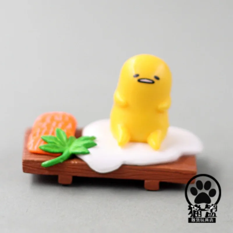Anime Japan Gudetamas Yolk Lazy Eggs Toy Cute Kawai Doll Gashapon Capsule Toy Decoration Figures Model Kids Gifts
