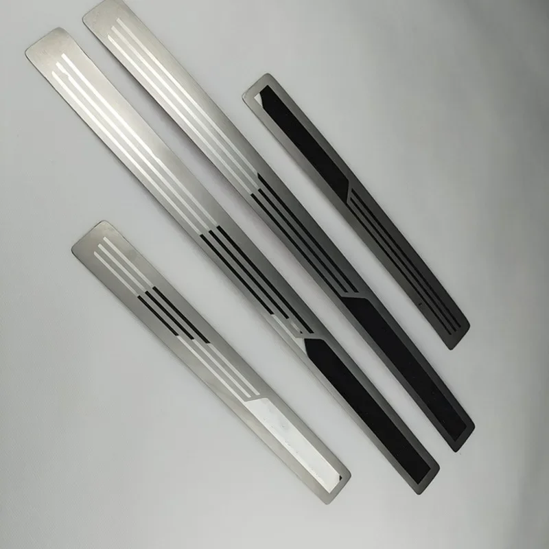 stainless steel Ultra-thin Scuff Plate/Door Sill Door Sill For Volkswagen Touran Touran L 2004-2019 Car Accessories Stickers