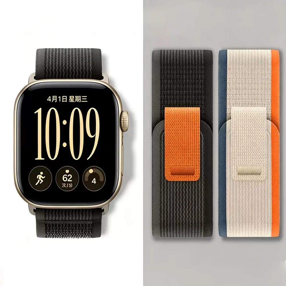 NEW Trail Loop Strap For Apple Watch Ultra 4 3 band 49mm 46mm 44mm 40mm 45mm 42mm Correa Bracelet iWatch Series 12 11 10 SE 9 8