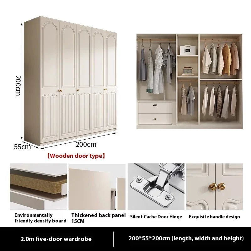 

Big Women Luxury Wardrobes Storage Kids Girls White Home Wardrobes Closet Organizer ForArmario De Ropa Bedroom Cabinet Furniture