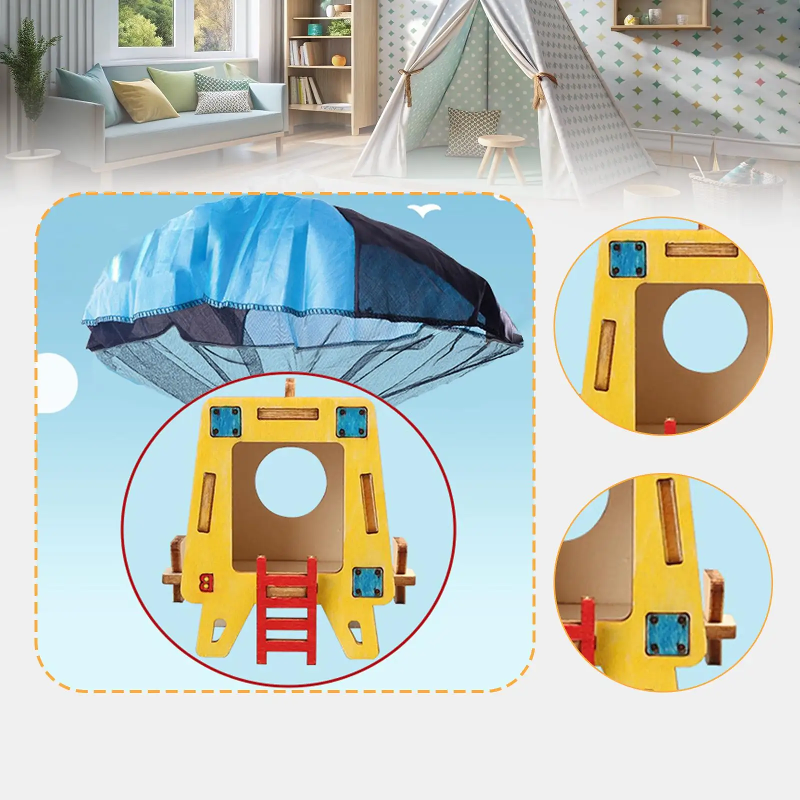 DIY Mars Lander Science Kit Educational Toy, Easy Assembly, Science Experiment Model Kit Teaching Projects for Kids