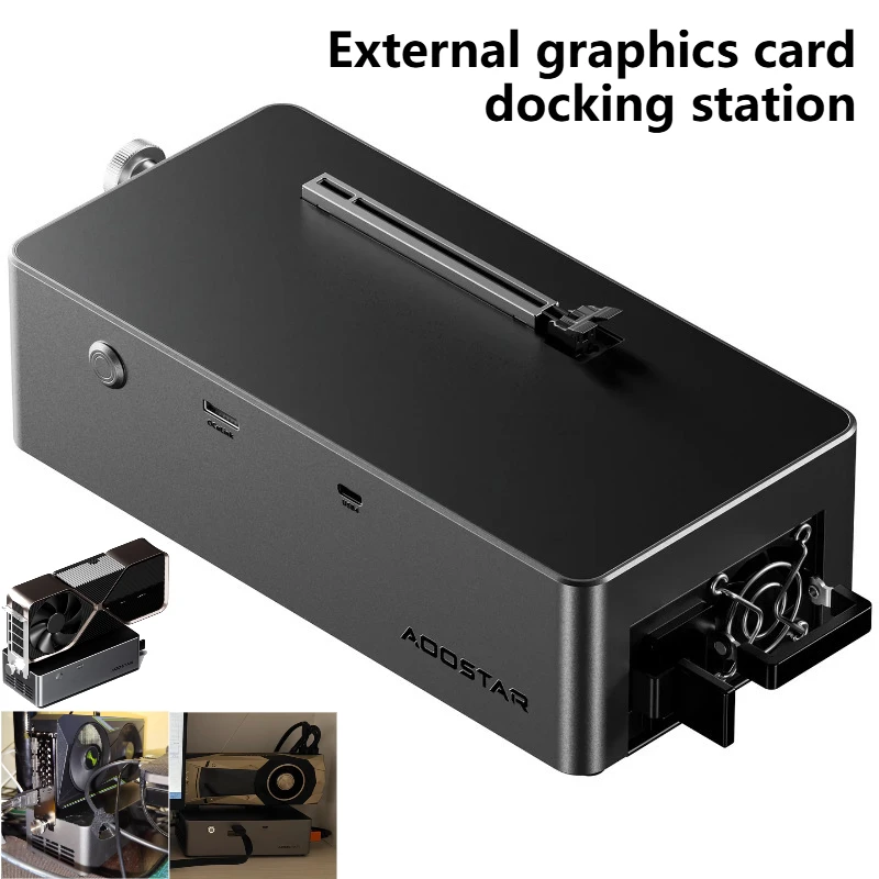 

New AG01 AG02 EGPU Dock with OCulink/USB4 Port，Built-in Huntkey 800W Power Supply, Supports TGX interface hot-swap