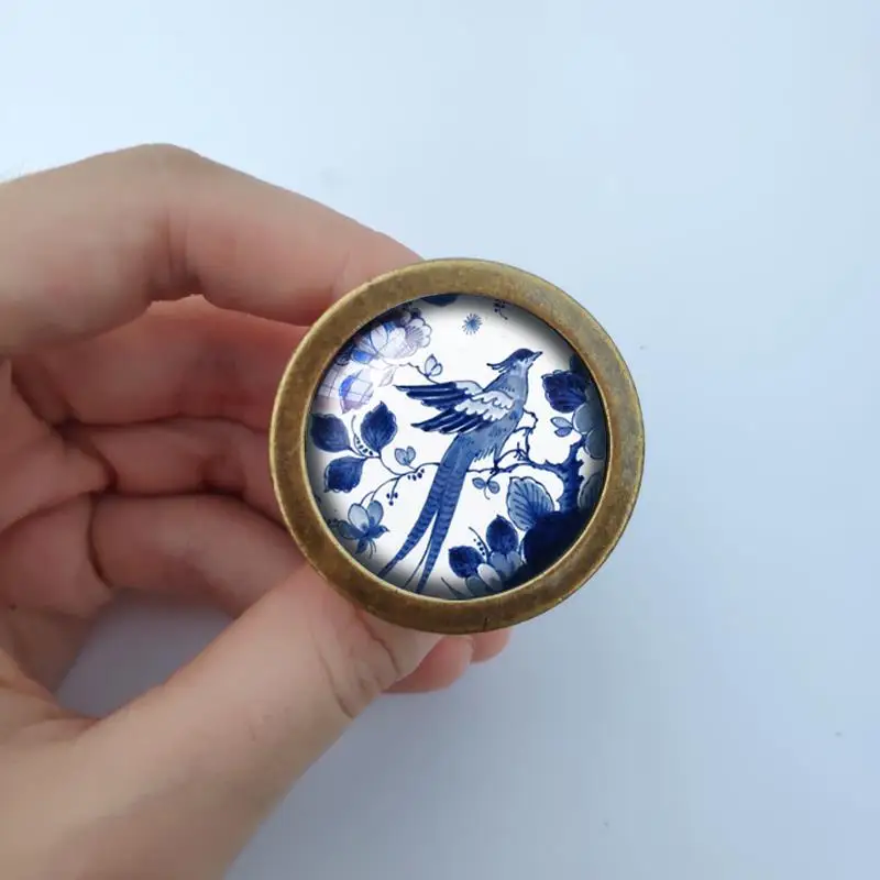 

Ручки для шкафа Delftware, стеклянные ручки с кабошоном