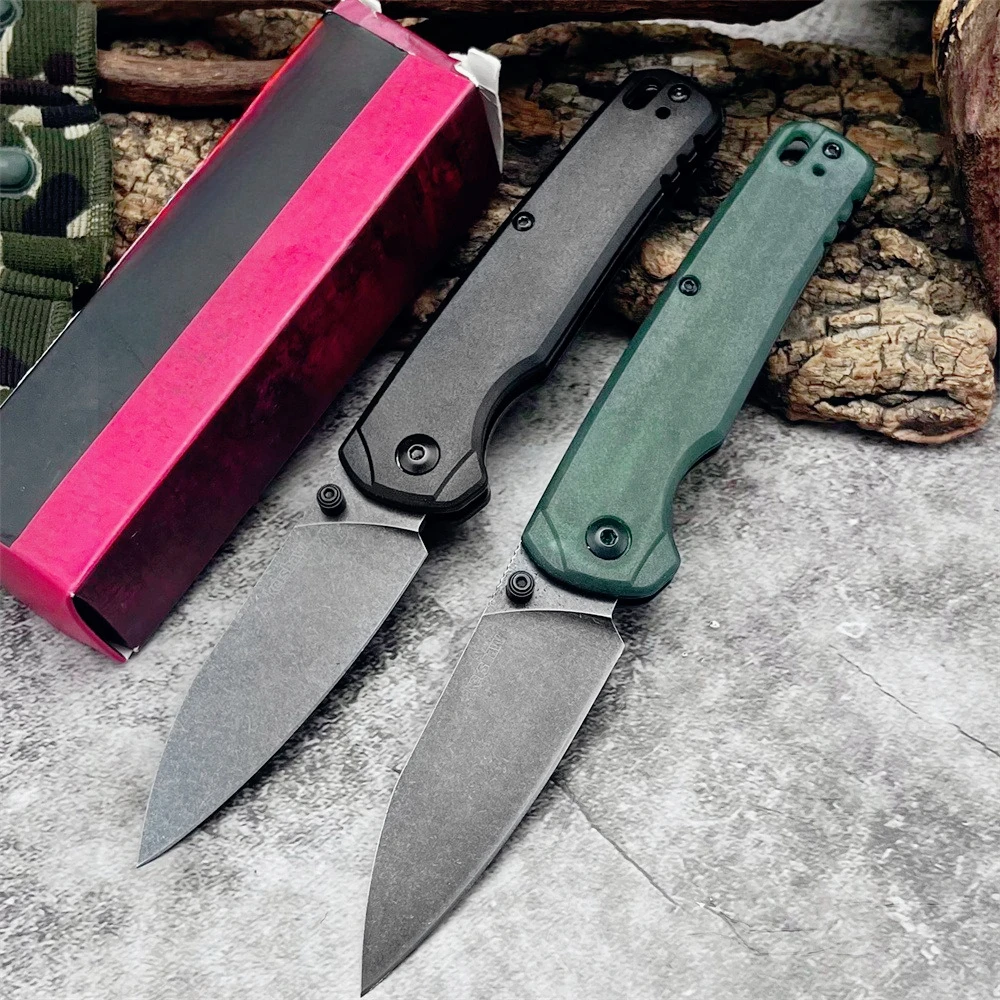 KS 6105 سكين صيد 8Cr13Mov شفرة فولاذية ألياف النايلون مقبض أدوات تكتيكية لحفظ الحياة لمغامرة التخييم في الهواء الطلق