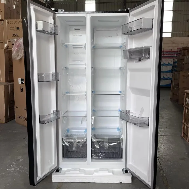 Black refrigerator 500L with water dispenser air cooling automatic defrosting 220v 50/60hz