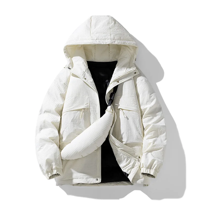 Unisex Cotton-Padded Jacket Autumn/Winter 2025 Loose Fleece Thickened Warm Cold-Proof with Straps