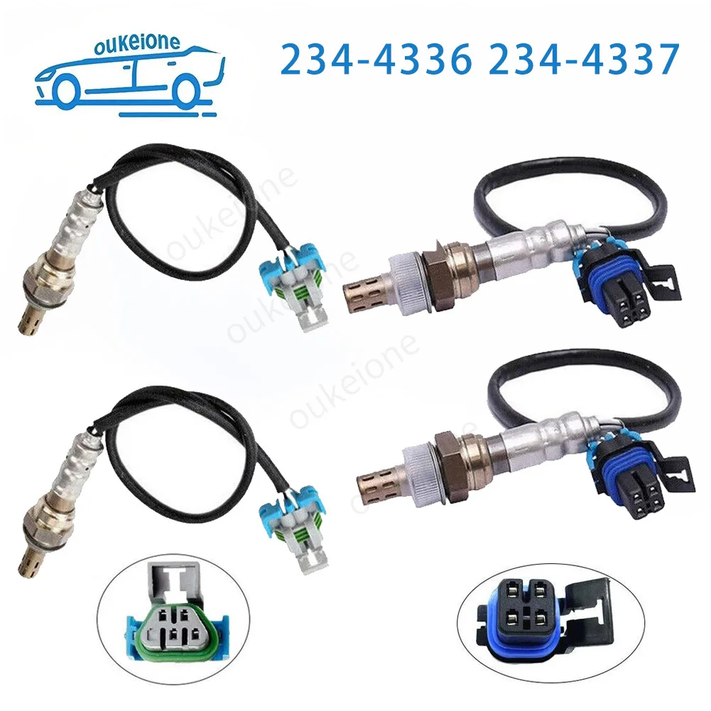 4PCS O2 Qxygen Sensor Lambda Upstream Downstream for 2015 2016 2017 Ford F-150 2.7L V6 Turbocharged 234-5173 234-5174 234-4968