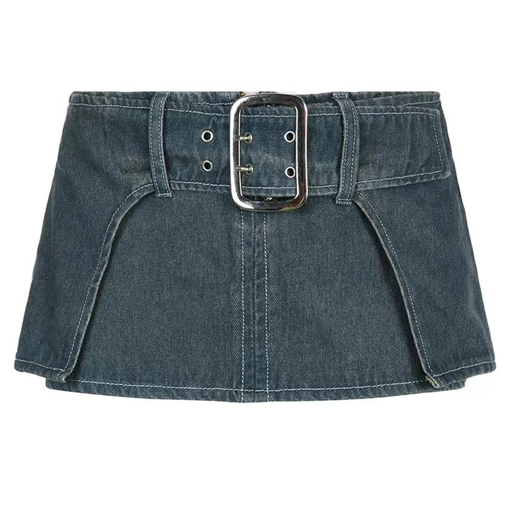 New HOT Denim super shorts 2024 summer women's Button-up hip-hugging denim skirt nightclub hot trousers broken tassel sexy