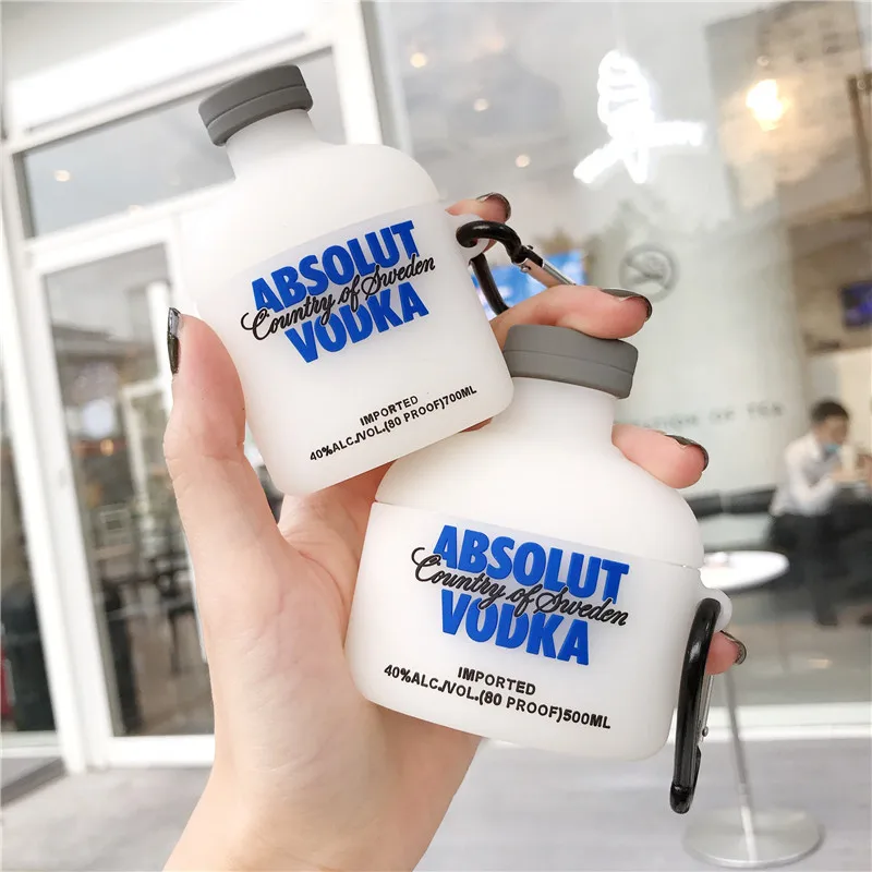 For Airpods Case,Funny Absolut Vodka Wine Cover For Airpods Pro Case,Silicone Protective Cover For Airpods 3rd Generation Case