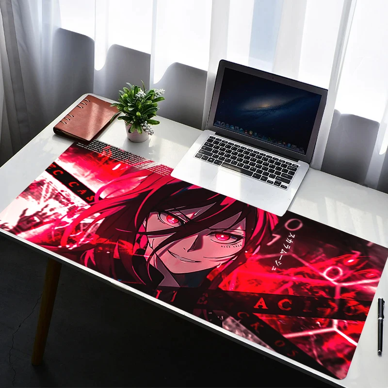 

Mouse Pad PC Non Slip Rubber Anime Mousepad Laptop Gamer Cabinet Keyboard Pad Office Computer Gaming B-blue Lock Desk Mouse Mat