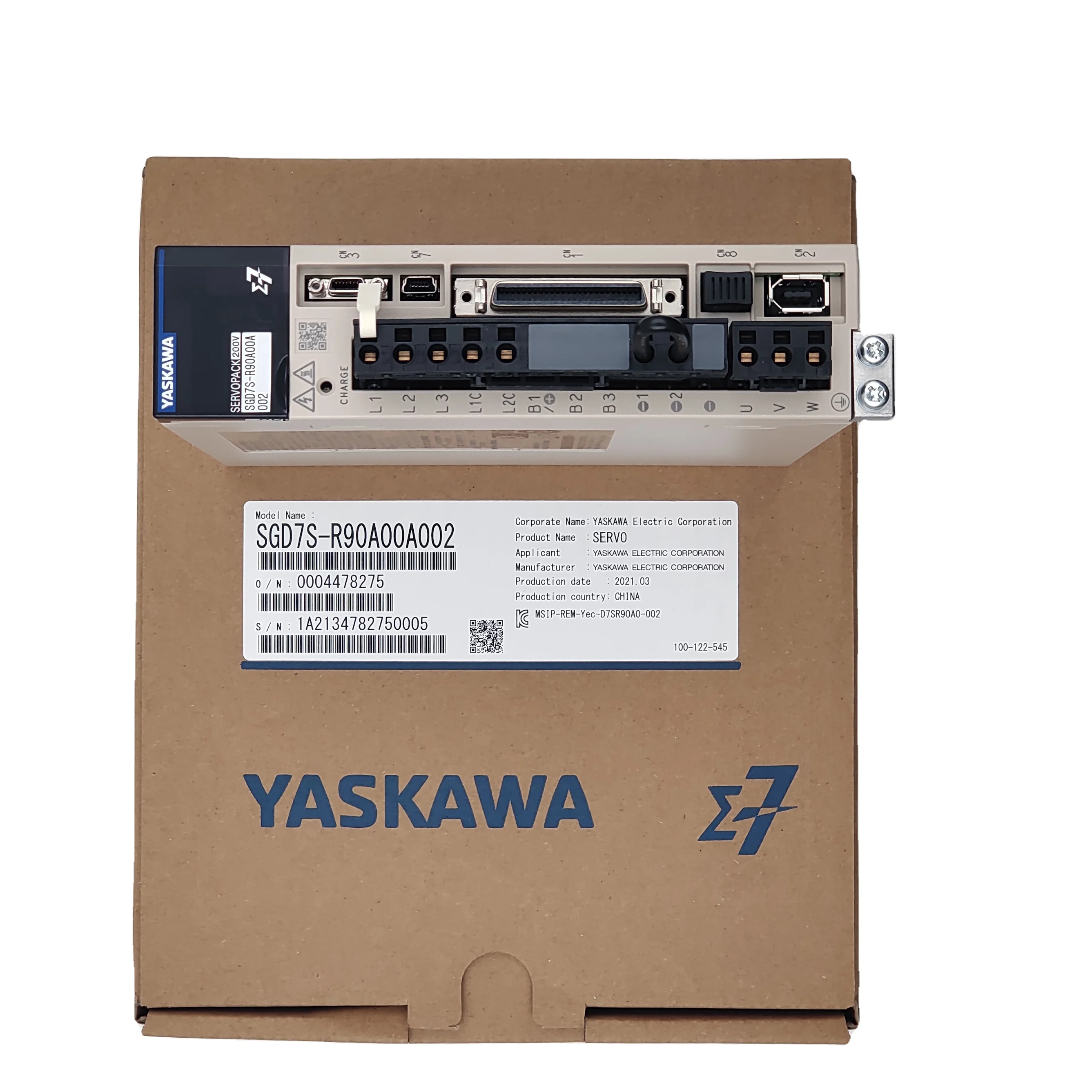 Yaskawa Servopack Drive SGD7S-1R6A00B