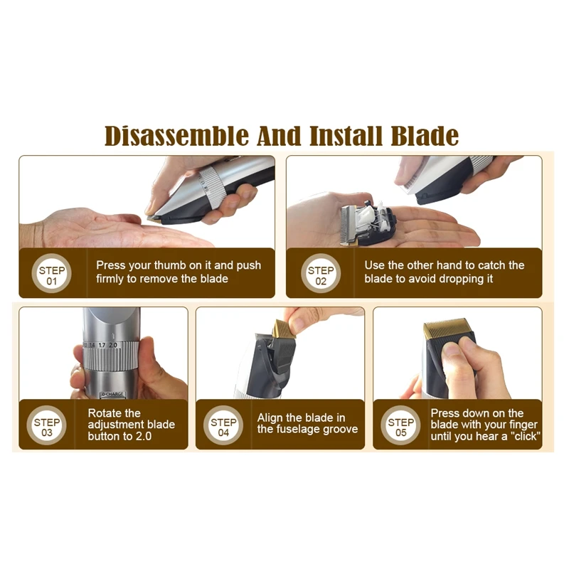 Pro Replacement Blade Fit For Panasonic Trimmer/Clipper ER-GP80,ER1611,ER1512,ER1511,ER1510 ER1610,ER160,ER153,ER152 image 5